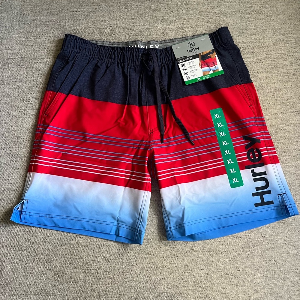 HURLEY MEN’S ESSENTIAL EPIC OMBRE VOLLEY BOARDSHORT 18’ SHORTS XL new with tags